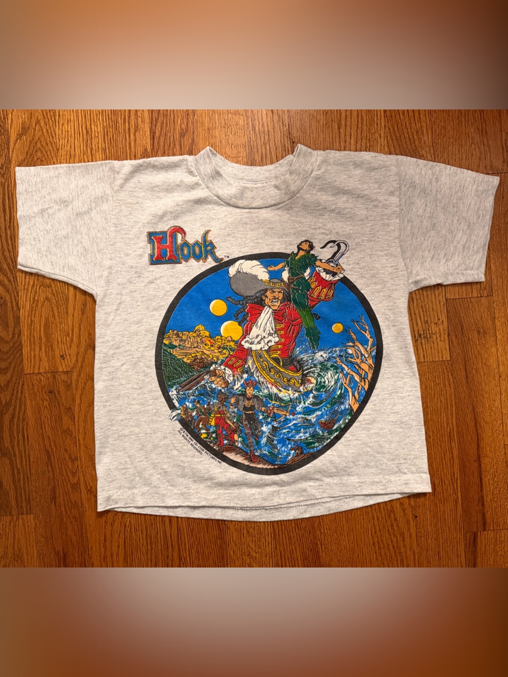 VINTAGE 1991 Hook Movie T-Shirt, Tri-Star, Rare